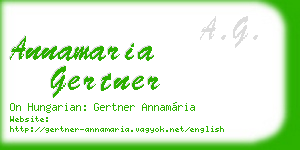 annamaria gertner business card