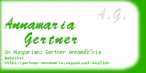 annamaria gertner business card